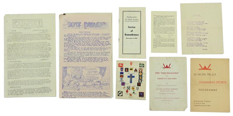 British WW2 53rd Welsh Division Documents