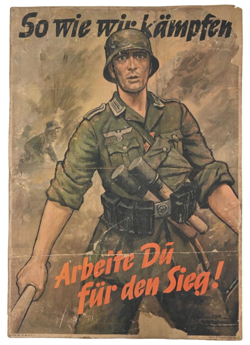 German Poster Sign Berlin 'So Wie Wir Kämpfen'