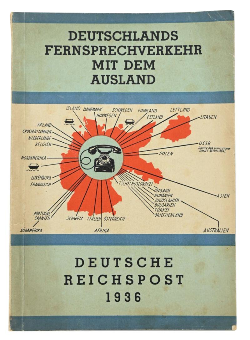 German Third Reich Era Phone information booklet 1936
