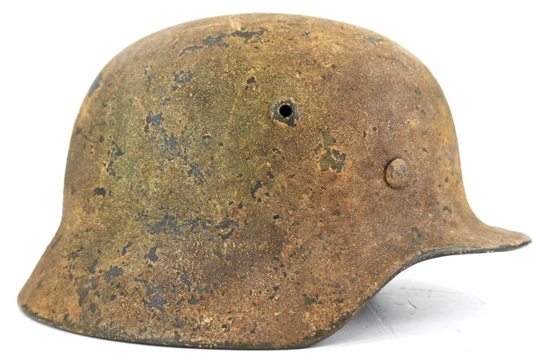 German WH M40 SD Normandy Camo Helmet