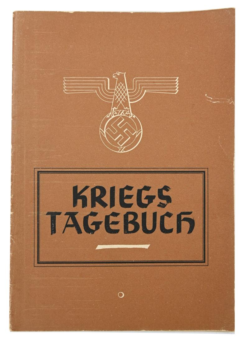German Third Reich Era War Diary Book