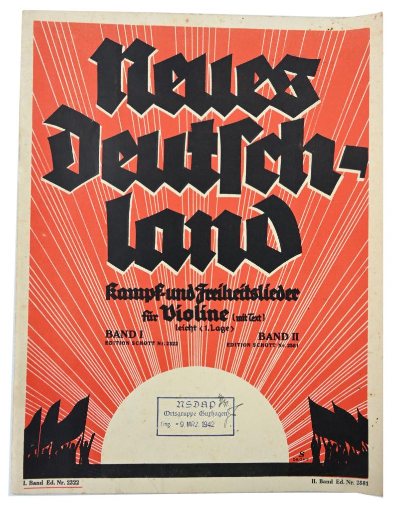 German Third Reich Song Book 'Neues Deutschland'