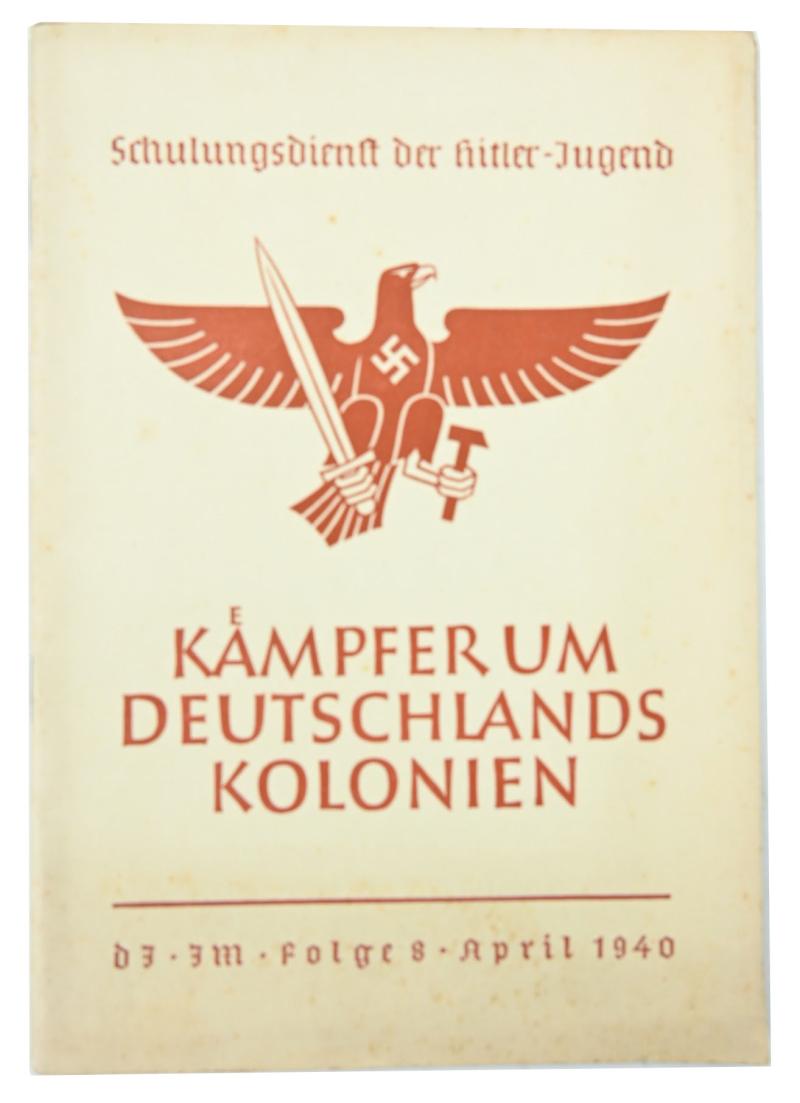 German Hitler Youth Booklet 'Kaempfer um Deutschlands  Kolonien'