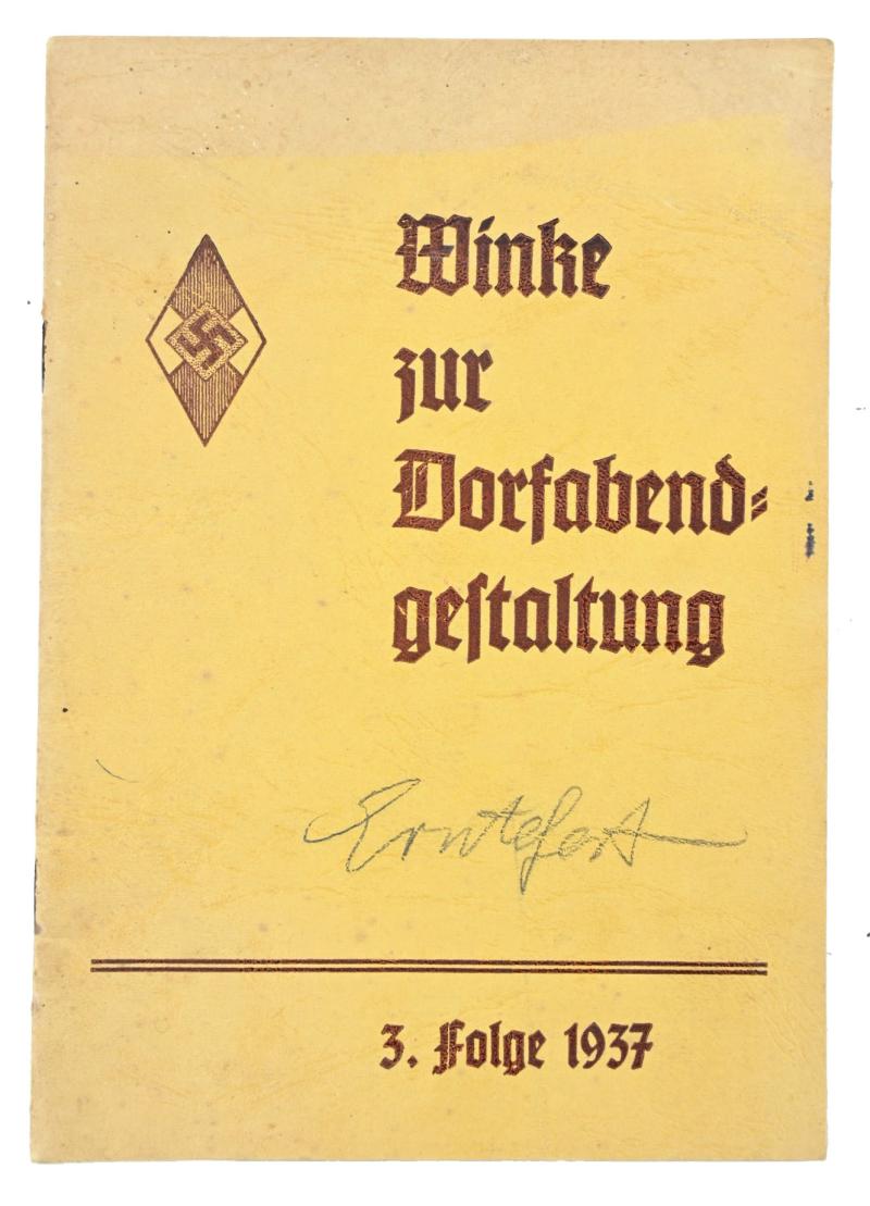 German Hitler Youth Pocket Booklet
