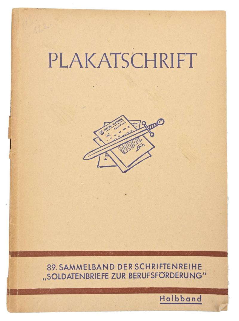 German Third Reich Era Booklet 'Plakatschrift'
