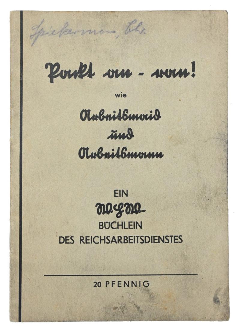 German RAD 'Gedichte' Booklet
