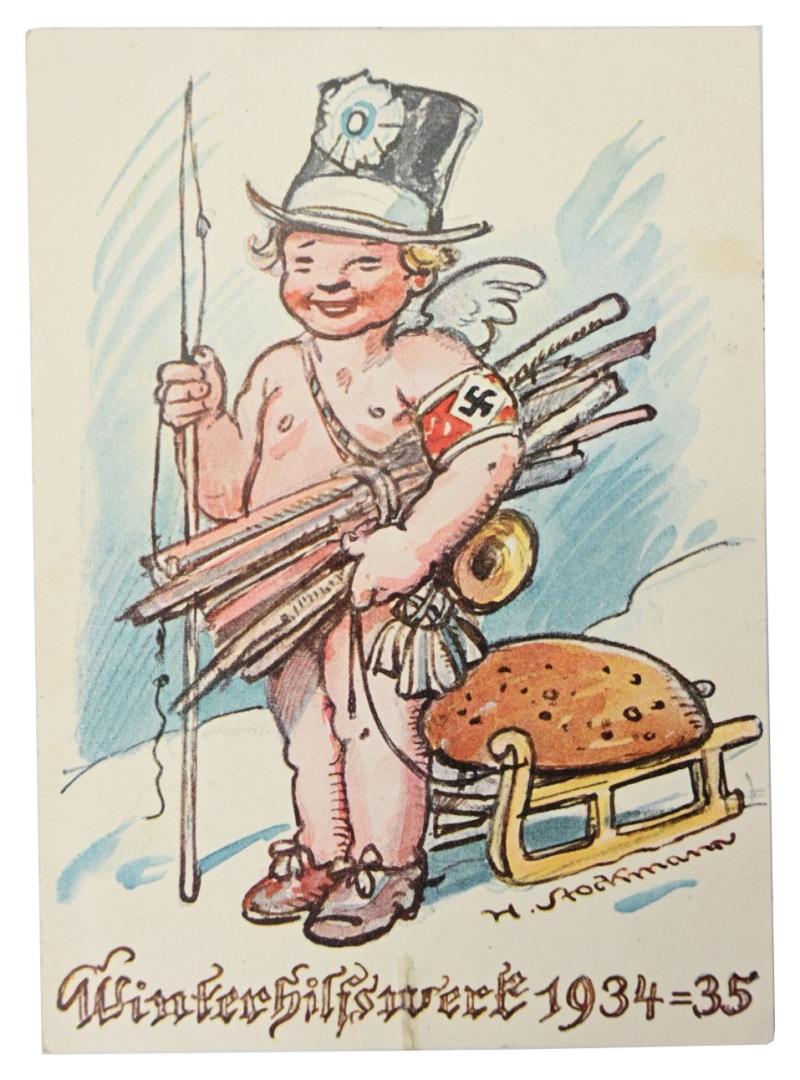 German WHW Postcard 1934/35