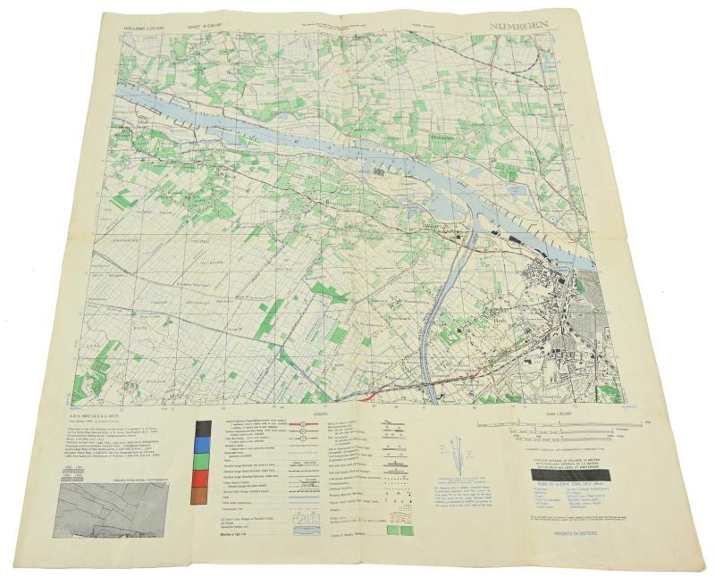 US WW2 Mapcard of Nijmegen First Edition