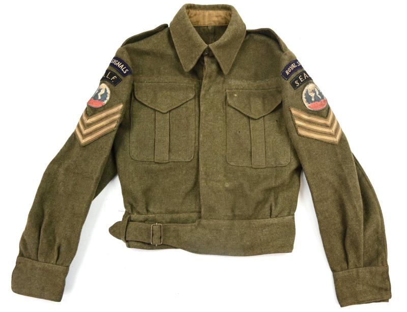 British WW2 Battledress 'Royal Signals' S.E.A.L.F.