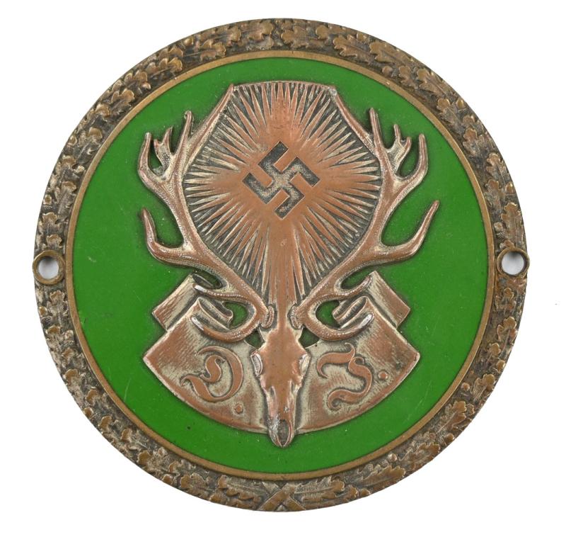 German Hunting Association “Deutsche Jägerschaft” Enamel Plaque