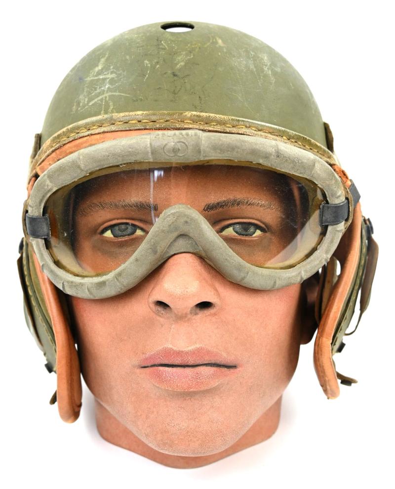 US WW2 Rawlings Tanker Helmet & Goggles
