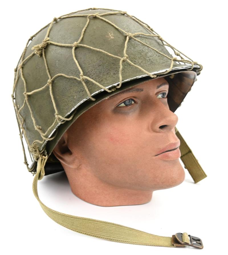 US WW2 M1 Fixed Bale Combat Helmet