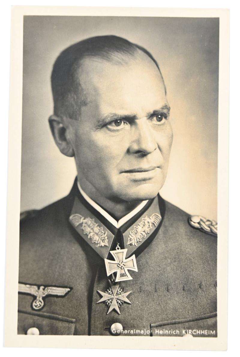 German Postcard of KC Recipient 'Heinrich Kirchheim'
