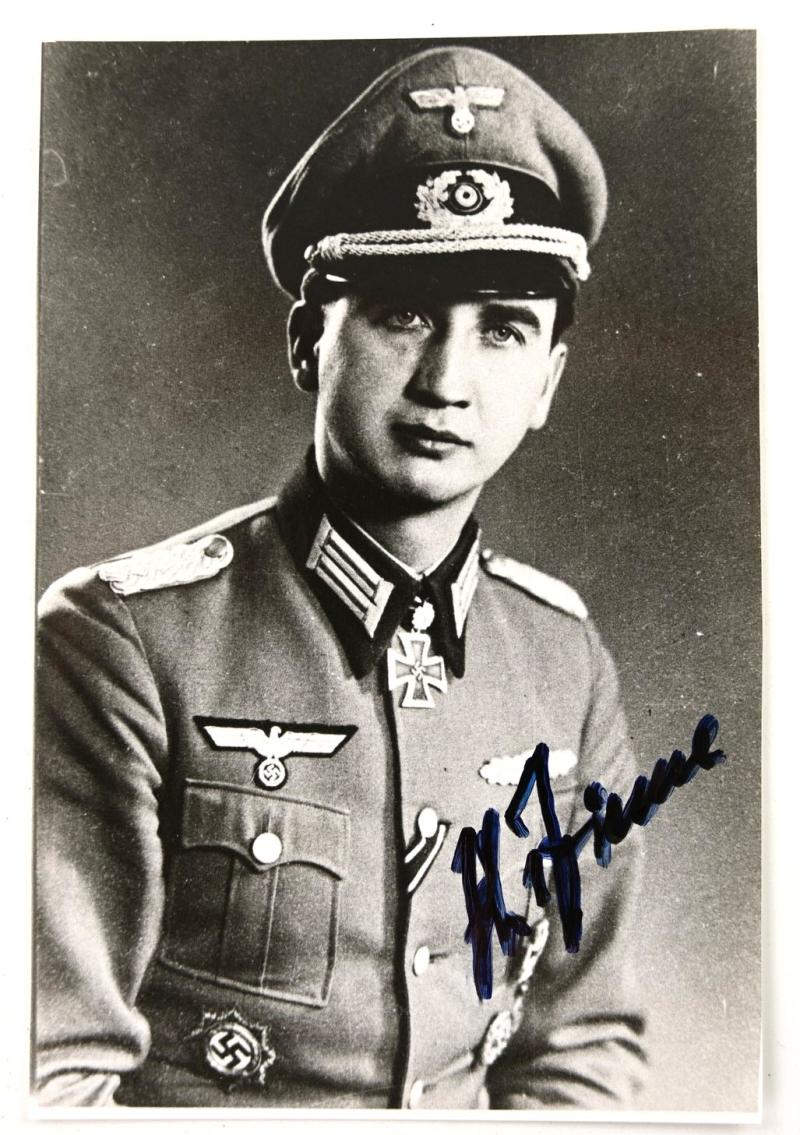 Postcard with Signature of Wehrmacht KC-OL&S Recipient 'Karl Thieme'