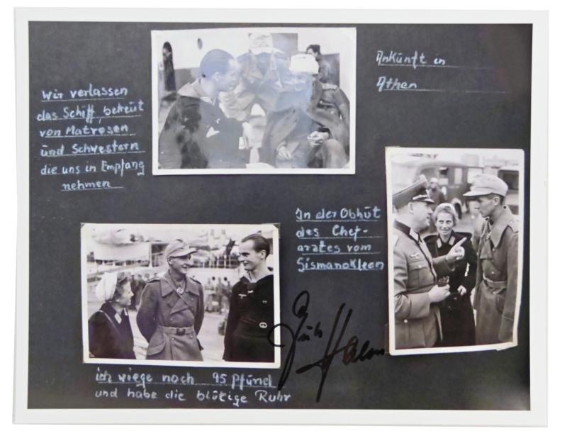 Signature of Wehrmacht Heer KC Recipient 'Günter Halm'