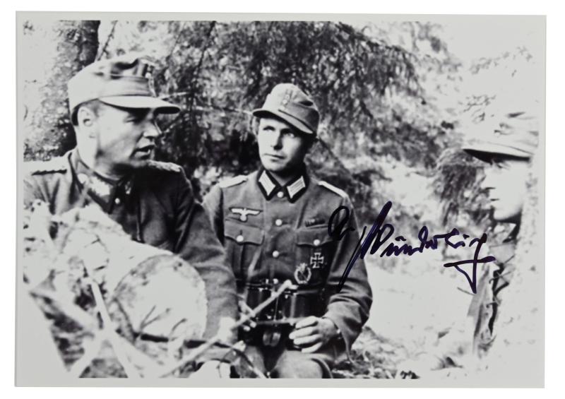 Signature of Wehrmacht Heer KC Recipient 'Achim Wunderlich'