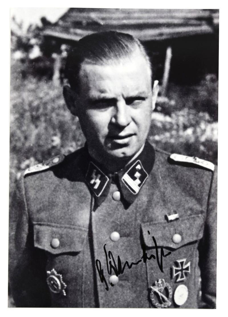 Signature of Waffen-SS KC Recipient 'Günter Wanhöfer'