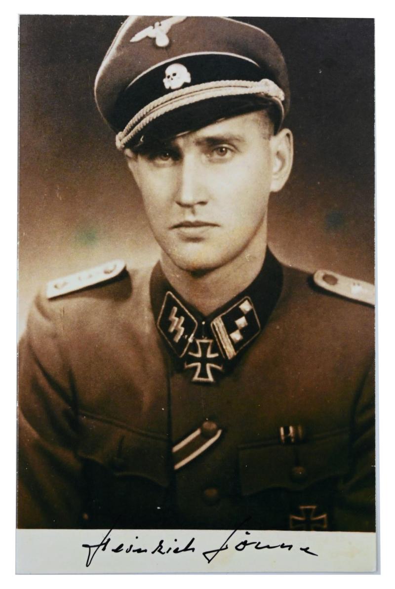 WorldWarCollectibles Signature Of Waffen SS KC Recipient Heinrich Sonne worldwarcollectibles-signature-of-waffen-ss-kc-recipient-heinrich-sonne
