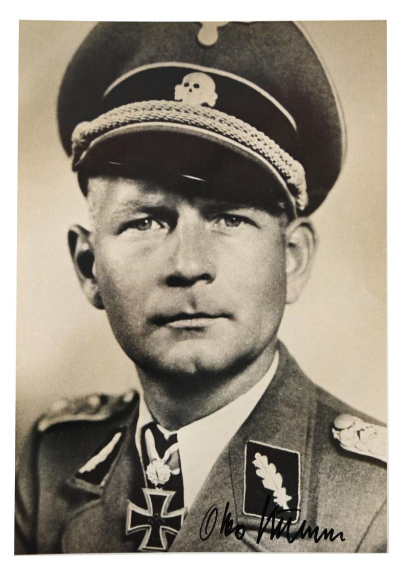 Postcard with Signature of Waffen-SS KC-OL&S Recipient 'Otto Kumm'