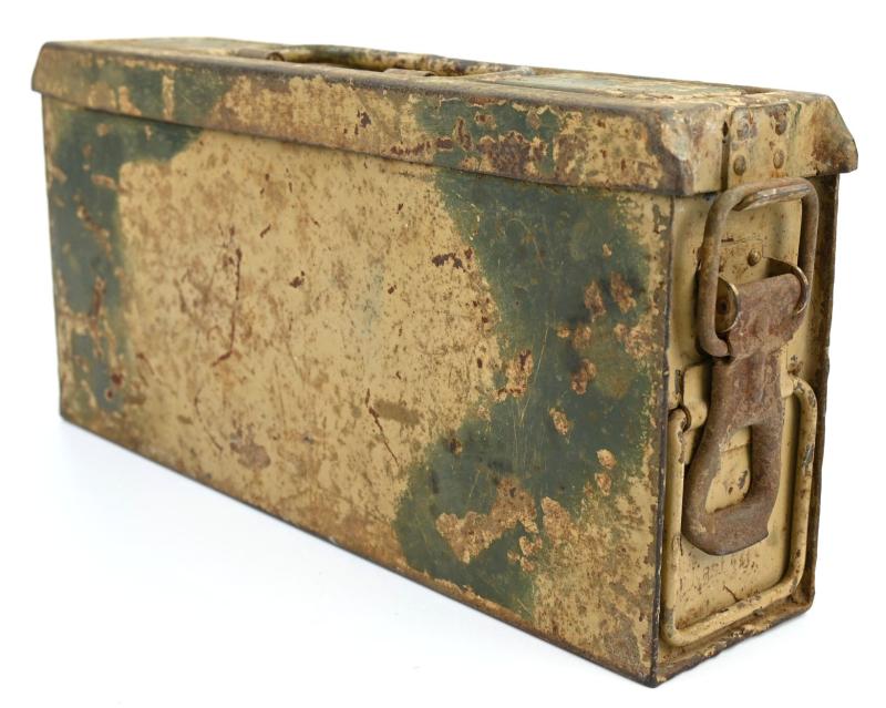 German WH MG 34/42 Camouflaged Ammo Box