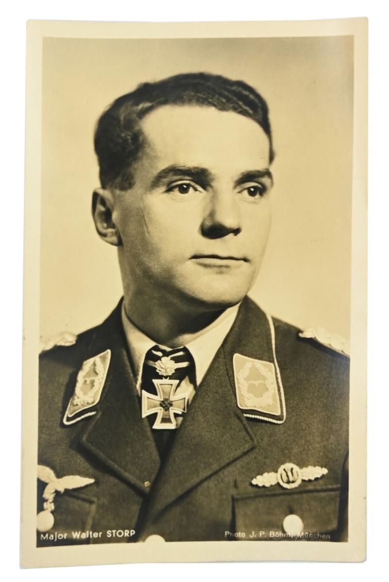 German LW Portrait Picture 'Major Walter Storp'