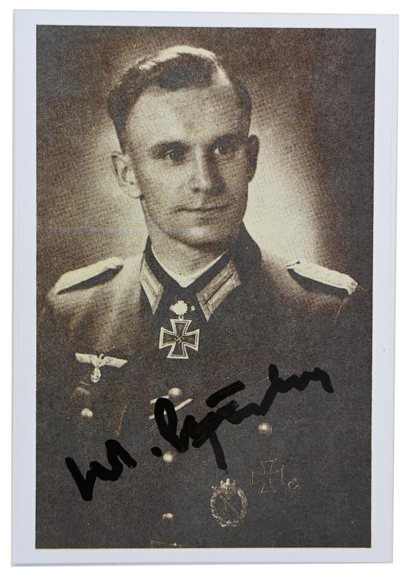 Signature of Wehrmacht Heer KC-OLS Recipient 'Willi Thulke'