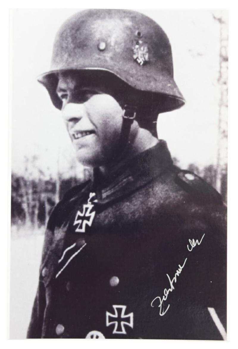 Signature of Wehrmacht Heer KC Recipient 'Max Zastrow'