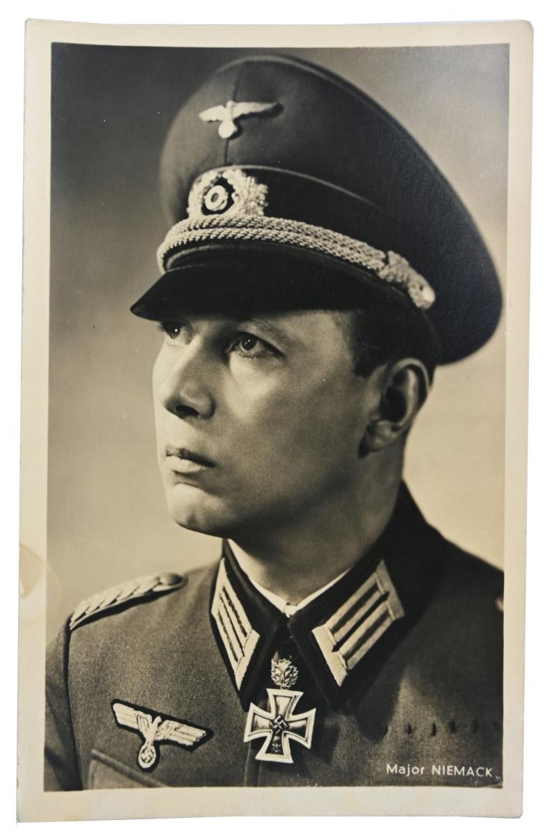 German WH Postcard 'Major Niemack'