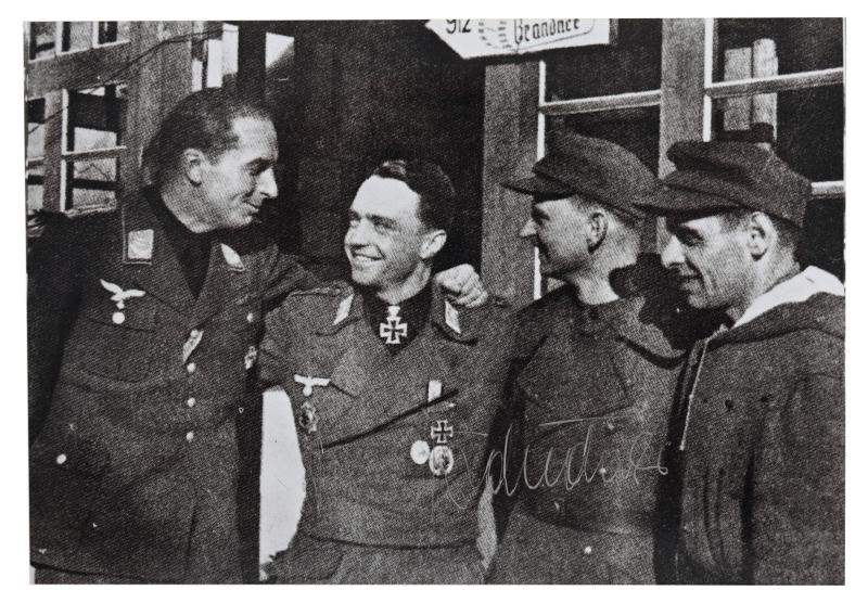 Signature of Wehrmacht Heer KC Recipient 'Josef Brandner'