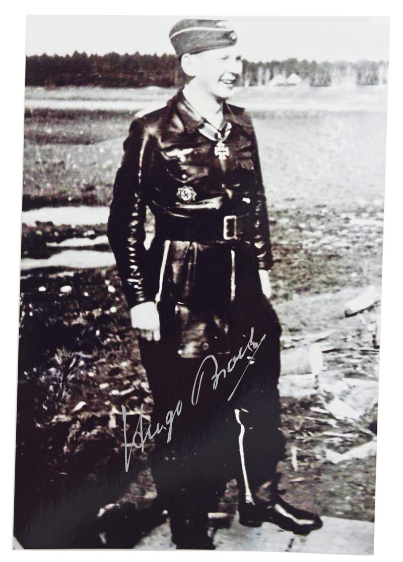 Signature of Luftwaffe KC Recipient 'Hugo Broch'