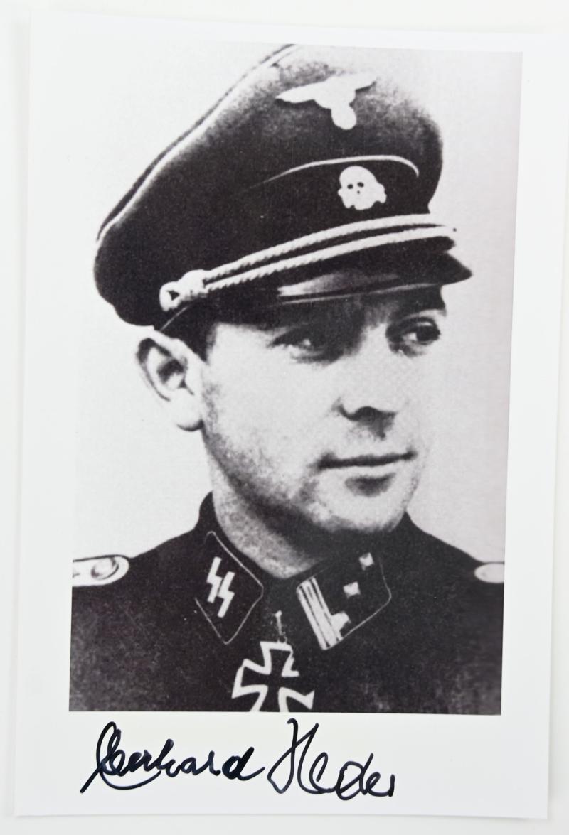 Postcard with Signature of Waffen-SS KC Recipient 'Eberhard Heder'