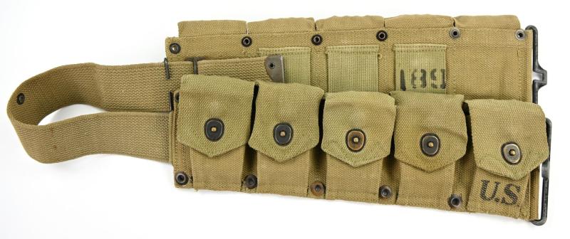 US WW2 M1 Garand Ammo Belt 1942