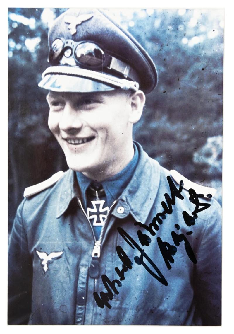 WorldWarCollectibles Signature of Luftwaffe KC Recipient 'Erhard Jähnert'
