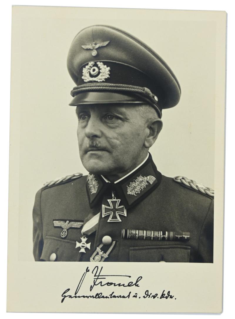 German WH Postcard GeneralLeutnant Friedrich Franek