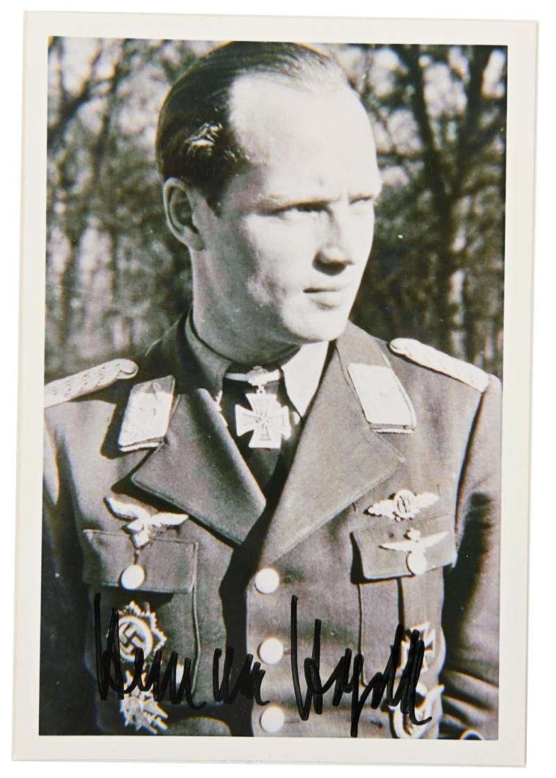 Signature of Luftwaffe KC-OLC&S Recipient 'Hermann Hogebach