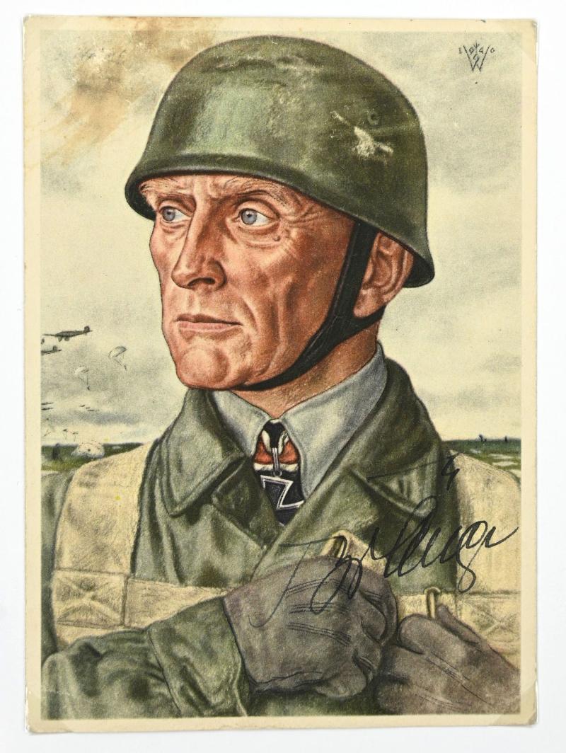 Signature of Luftwaffe FSJ Oberst Bruno Bräuer