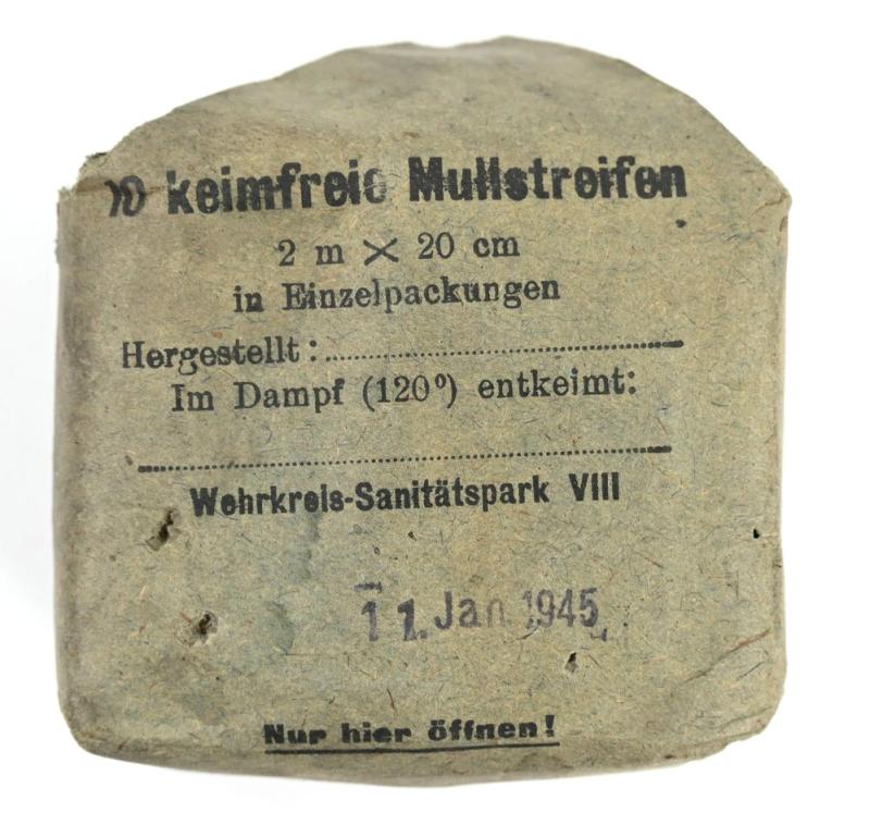 German First Aid Bandage 1945