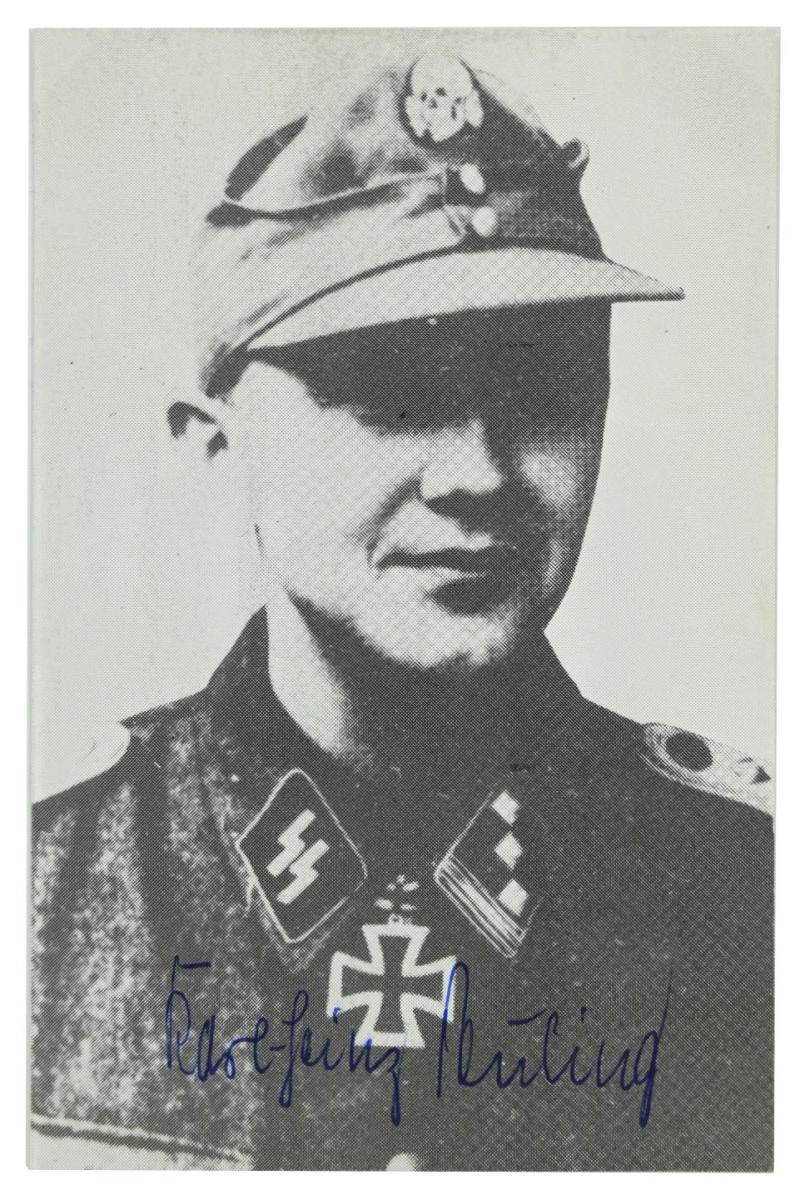 Signature of Waffen-SS KC Recipient 'Karl-Heinz Euling'