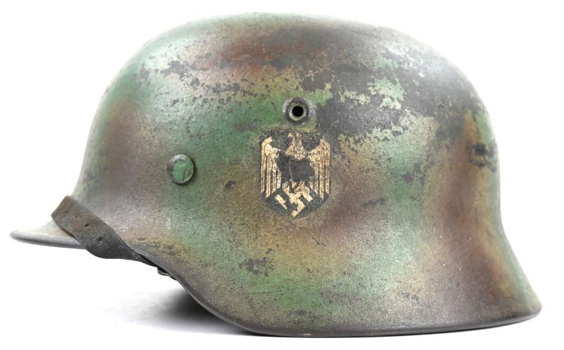 German WH SD M40 Camo Helmet