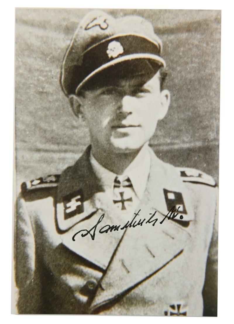 Signature of Waffen-SS KC Recipient 'Kurt Sametreiter'