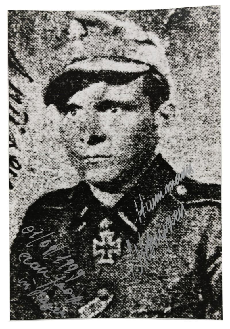 Signature of Belgian Waffen-SS KC Recipient 'Remy Schrijnen'