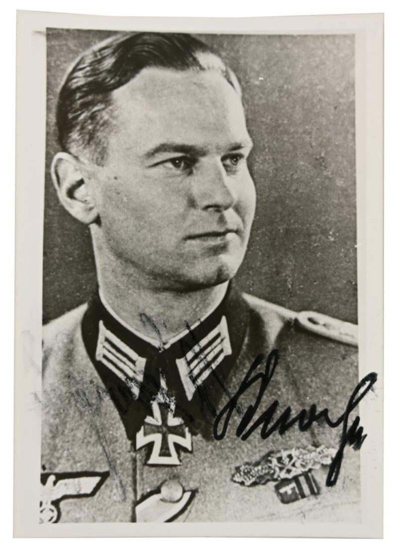 Signature of Wehrmacht Heer KC Recipient 'Heinz Knoche'