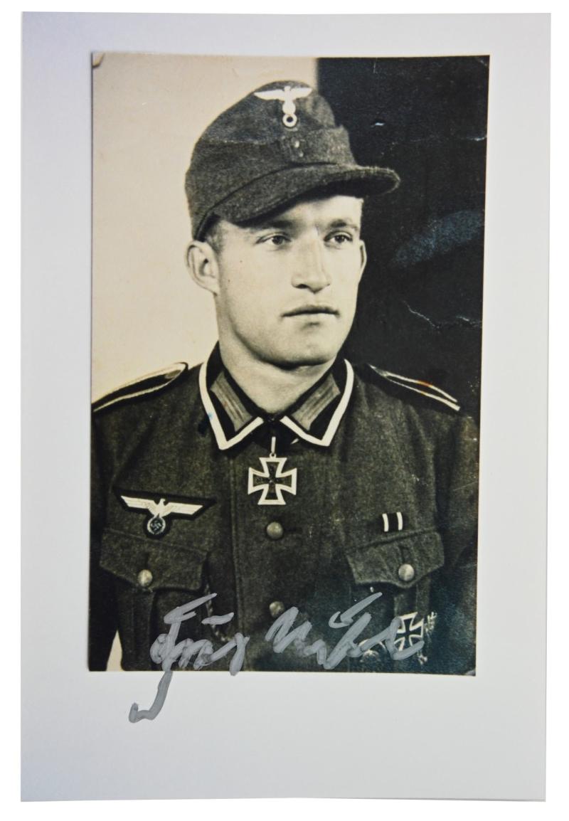 Signature of Wehrmacht Heer KC Recipient 'Kurt Nobel'