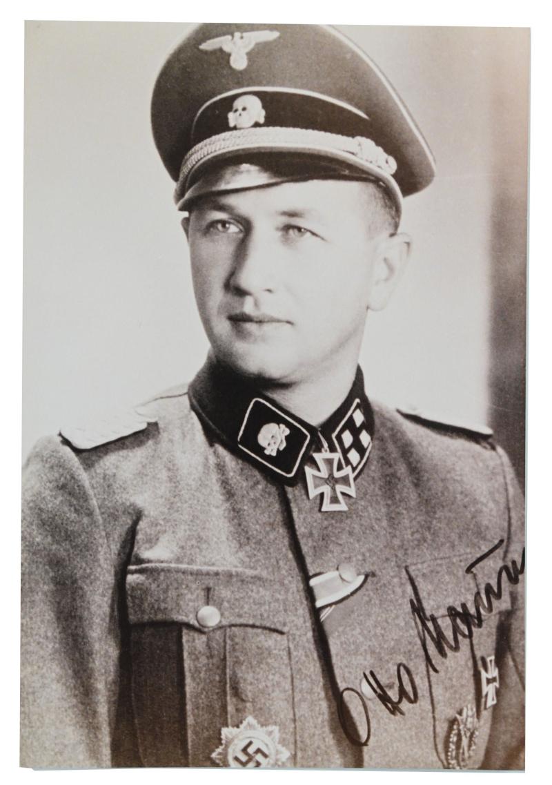 Signature of Waffen-SS KC-OLC&S Recipient 'Otto Baum'