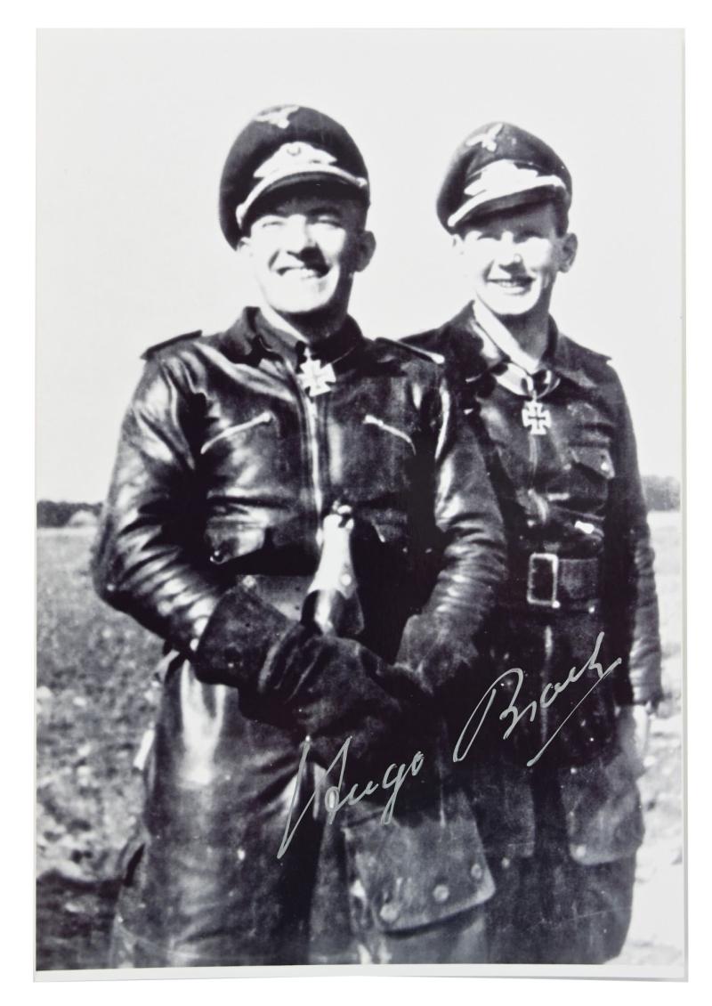 Signature of Luftwaffe KC Recipient 'Hugo Broch'