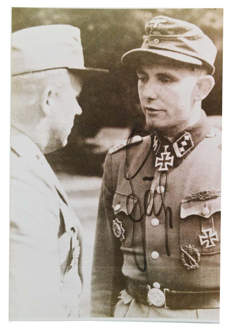 Signature of Waffen-SS KC Recipient 'Paul Guhl'