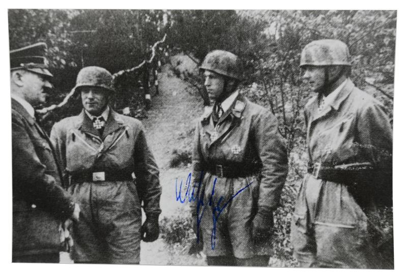 Signature of Luftwaffe KC-OLC Recipient 'Rudolf Witzig'
