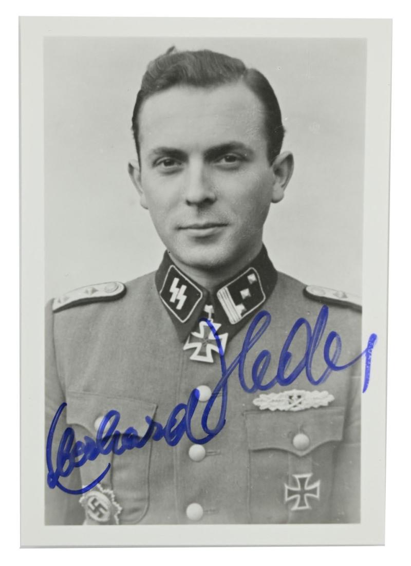 Postcard with Signature of Waffen-SS KC Recipient 'Eberhard Heder'
