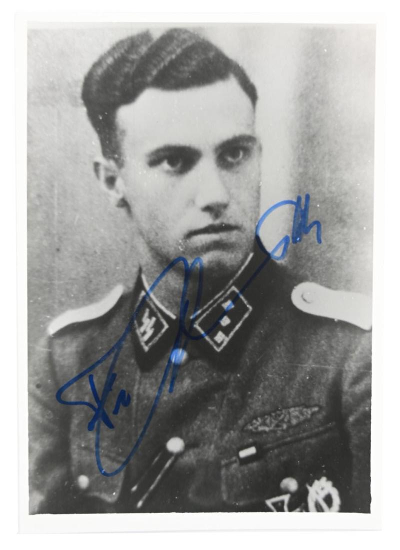 Signature of Waffen-SS KC Recipient 'Friedrich Blond'