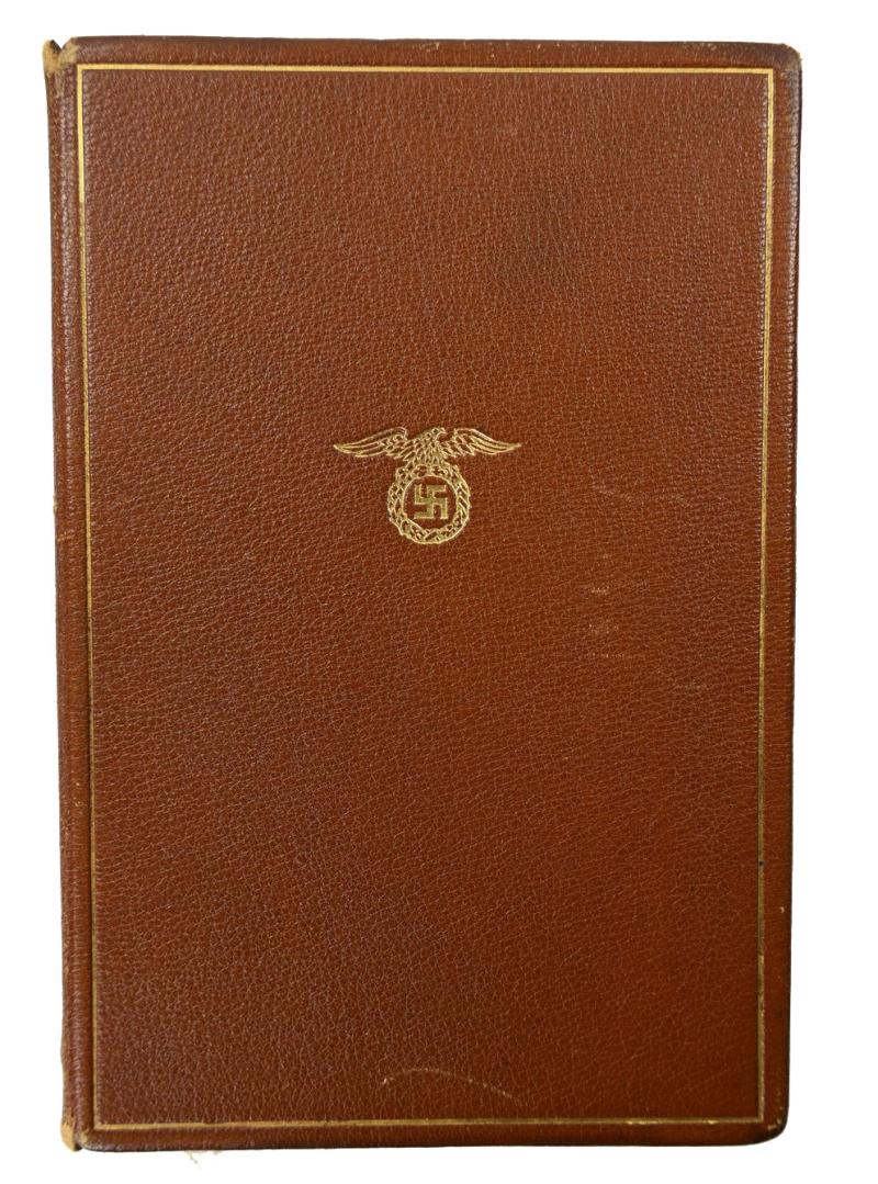 German Adolf Hitler Golden Deluxe Edition of 'Mein Kampf'